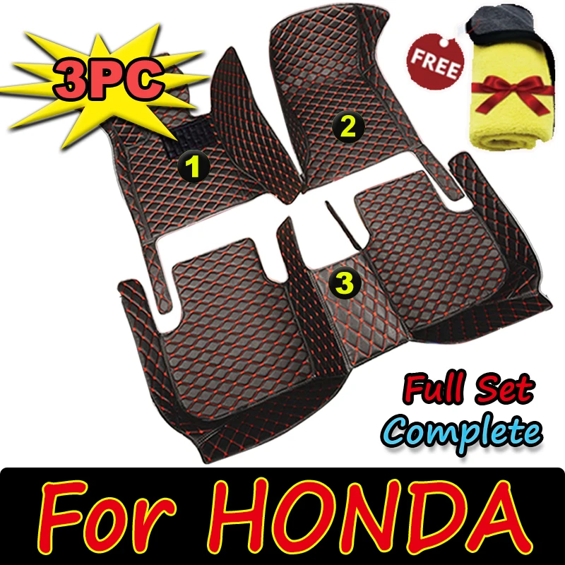 

Car Floor Mats For HONDA Stream Shuttle URV Inspier XRV Clarity CRIDER City Ridgeline Prelude 2doos BRV S2000 Car Accessories