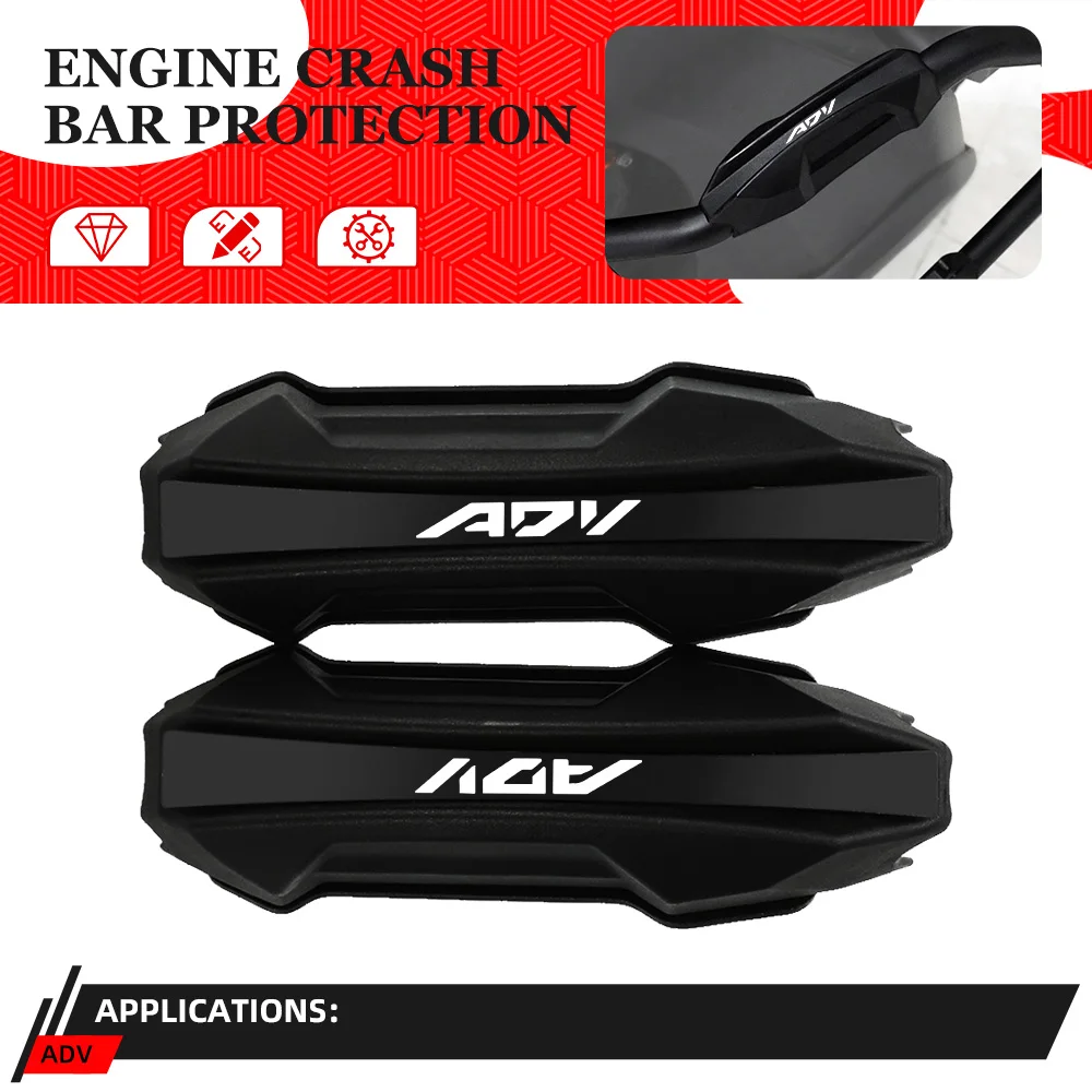 ADV 150 350 25mm Motorcycle Engine Crash Bars Engine Bumper Protective Guard Block FOR HONDA ADV150 ADV350 2020 2022 2023 2024