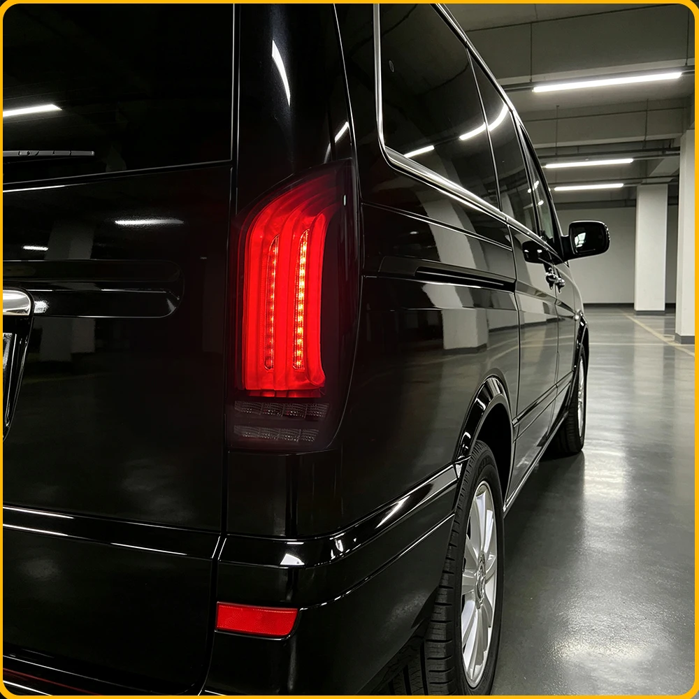For Benz Viano W639 2004-2016 Upgrade 24 Style Auto Rear Lamps Dynamic LED Vito Taillight Assembly Plug and Play Car Accessories