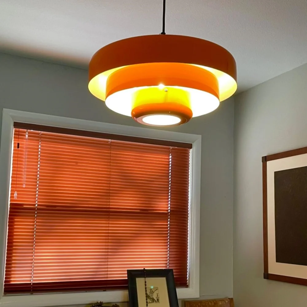 Vintage Dining Table Pendant Light 3-Layer Metal Shade Design Ceiling Pendant Lighting Kitchen Island Hallway Hanging Light