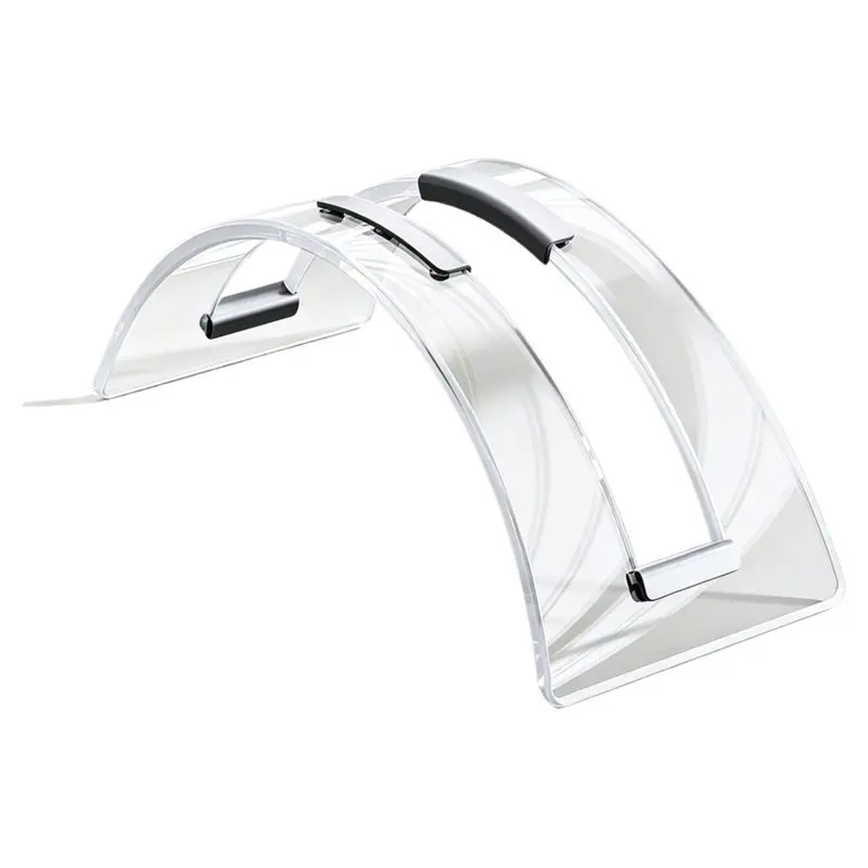 [NEW!】 Transparent Acrylic Laptop Stand Holder Vertical Desktop Dock Space-Saving Design