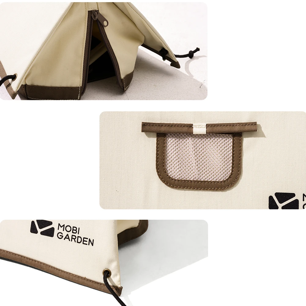 MOBI GARDEN Tissue Box Mini Tent Shape for Paper Pumping Tissue Roll Outdoor Indoor Decoration