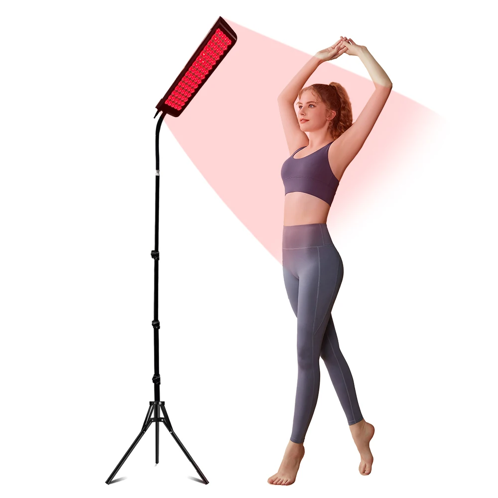 660nm 850nm Near Infrared Light Panel Red Light Lamp With Timer Face and Body Home Use Relief Pain Device with Adjustable Stand
