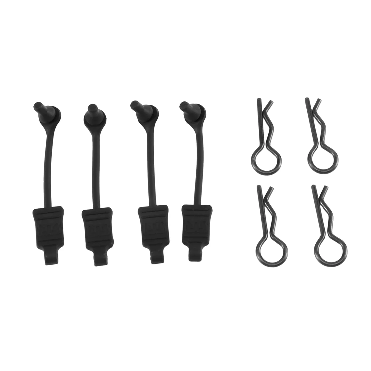 BOFF- 4Pcs Rubber Body Clip Retainer Shell Fixed Buckle Lock AR390178 for 1/7 1/8 ARRMA Mojave Limitless Typhon Kraton RC Car