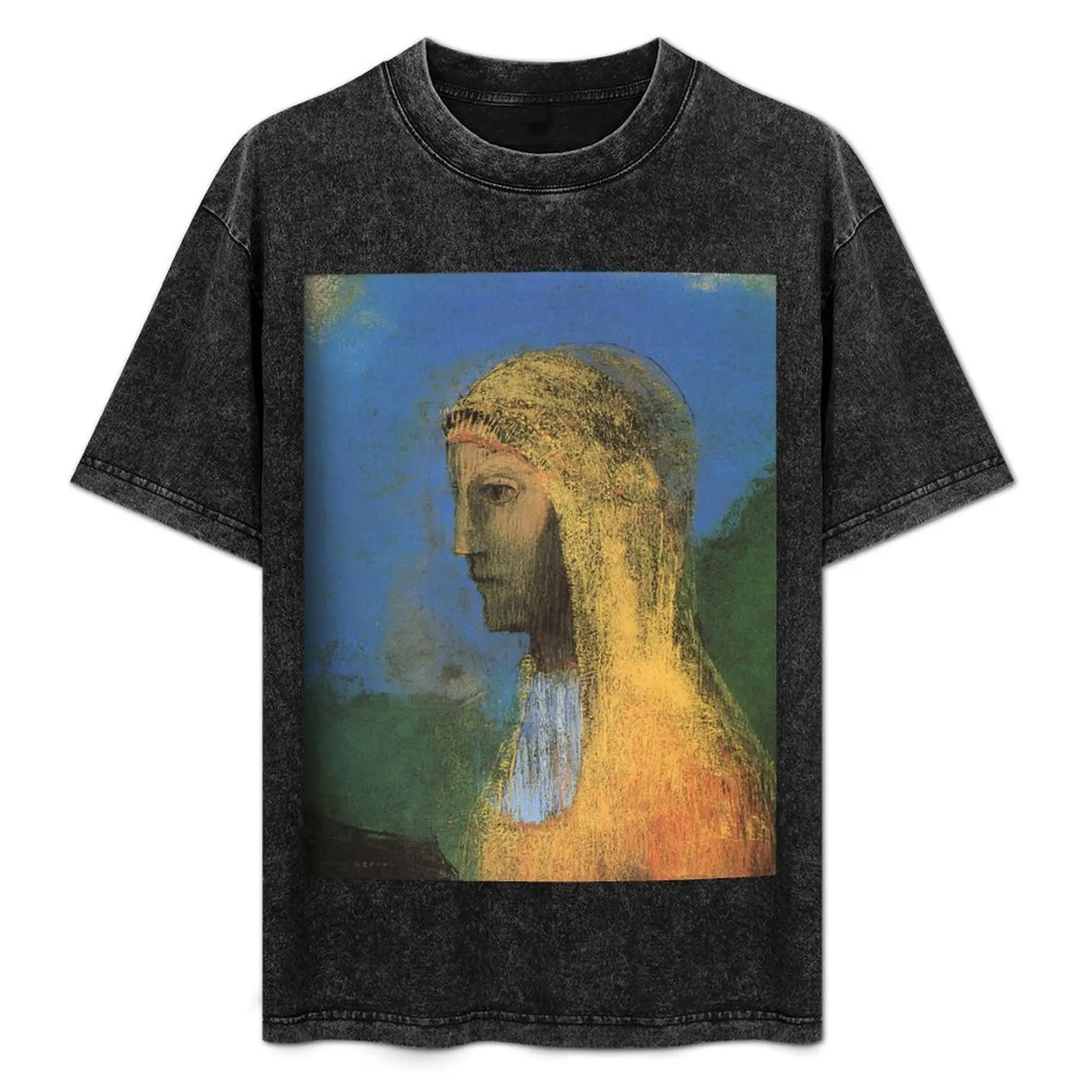 

Vintage Odilon Redon The Druidess 1893 T-Shirt Relaxed Casual Short Sleeve Tee