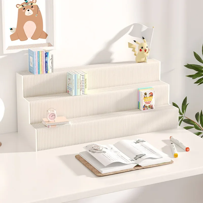 Desktop booth Desk storage stand Display rack Dessert stand Clothing store Accessories display stand Long strip Multi-layer boot