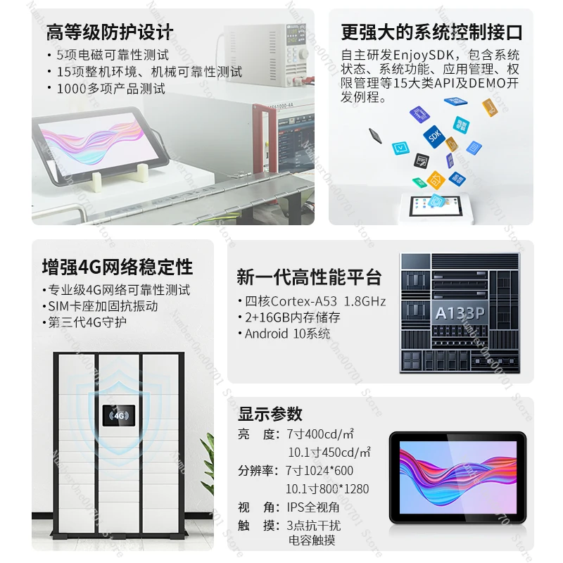 Android Industrial Touch Screen, All-in-1 Computer Touch Screen, Industrial Capacitive Screen, 7 