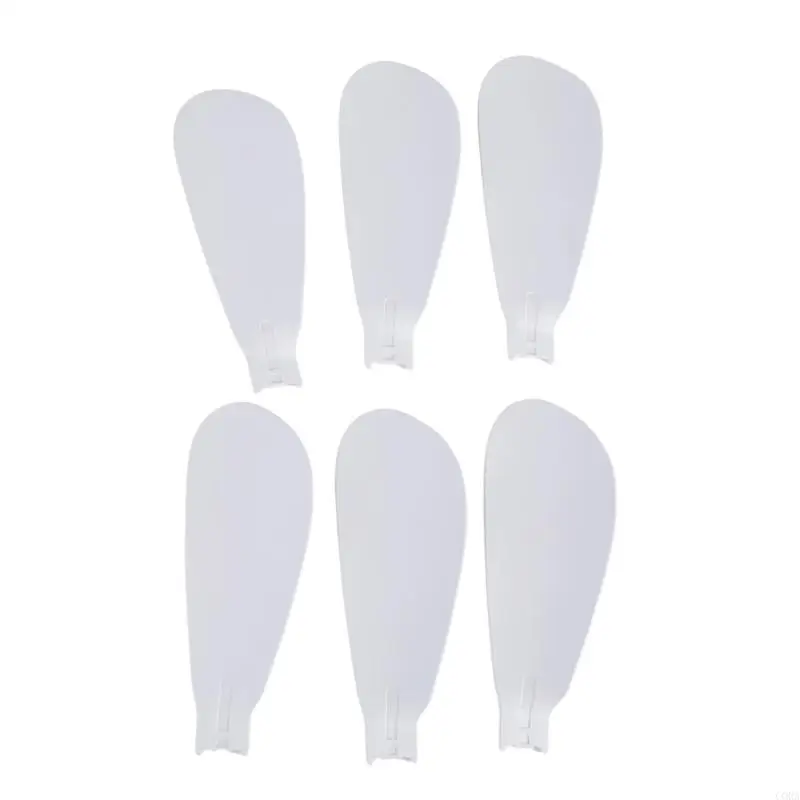 CORA 6Pcs ABS Replacement Fan Blade For Ceiling Fan E27 Screw Mouth Household Electric Fan Brushless Motor Living Room