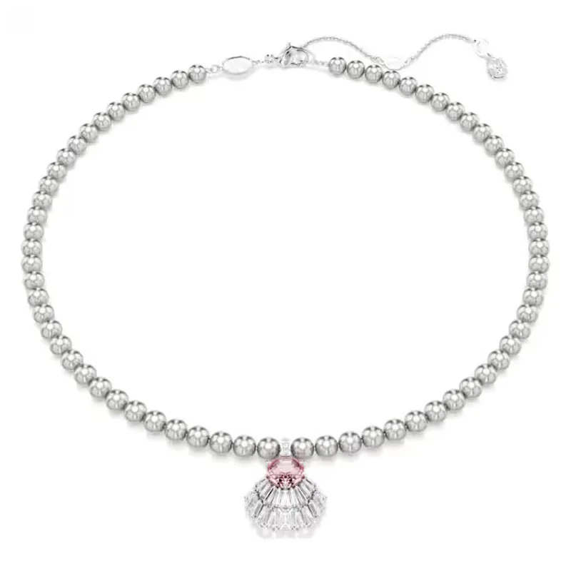 Originele schelp ketting luxe fijne bruiloft sieraden set bedels bloemen ketting oorbellen armband sieraden voor vrouwen