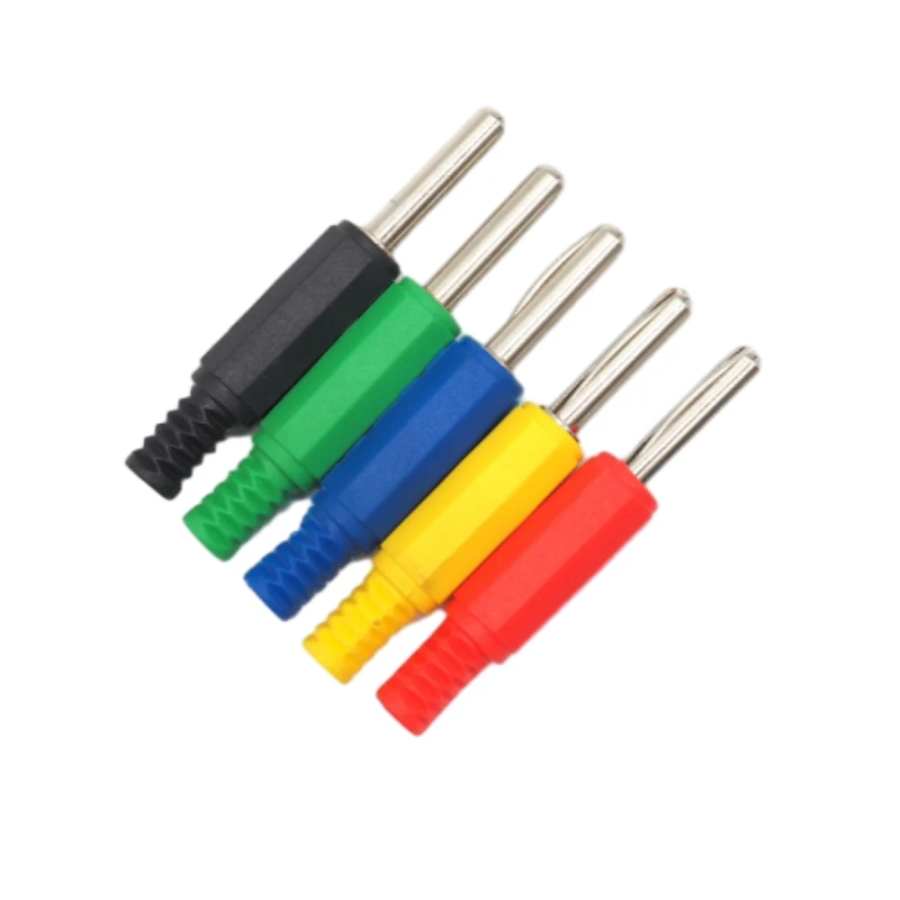 موزة مطلية بالنيكل والنحاس ، حماية ذيل ملولبة ، نوع دبوس اختبار قابل للدوران ، لحام ، 32 أ ، 4 مقبس ، 10