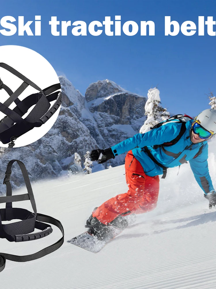 

Kids Ski Harness Strap Skating Trainer Skating Skiing Rope Shoulder Strap with Handle Children Ski Harness Belt for Ski Skating