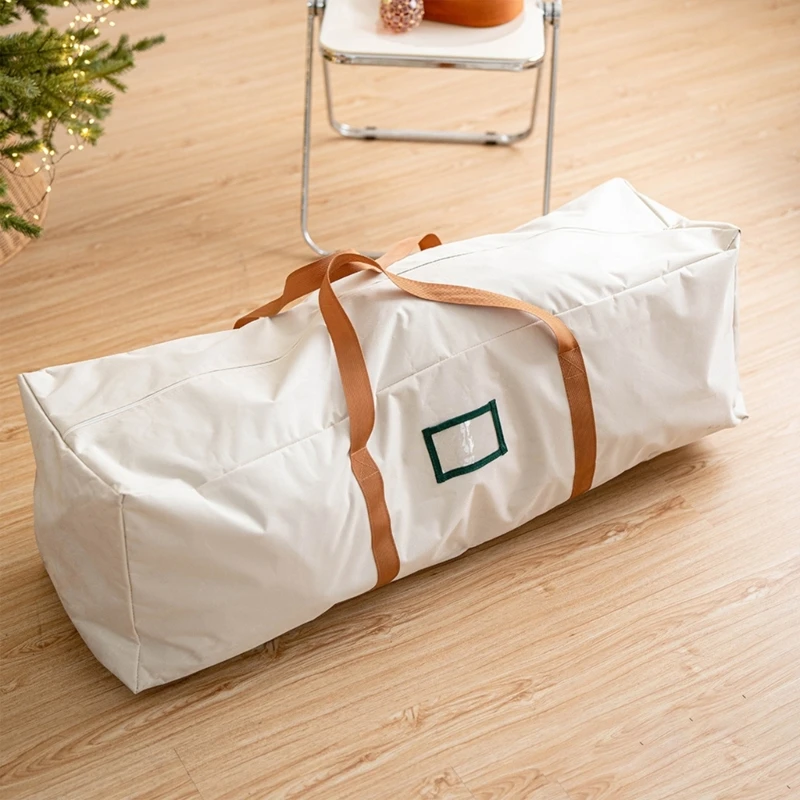 Christmas Tree Storage Bag Oxford Cloth with Double Zippers and Carry Handles for Seasonal Use Wreath