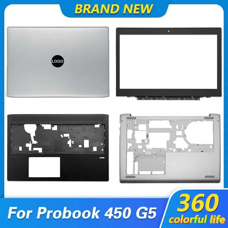 

Новинка для ноутбука HP Probook 450 G5 455 G5, задняя крышка ЖК-экрана, передняя панель, Упор для рук, верхняя и нижняя деталь, задняя крышка для жесткого диска, серебристая