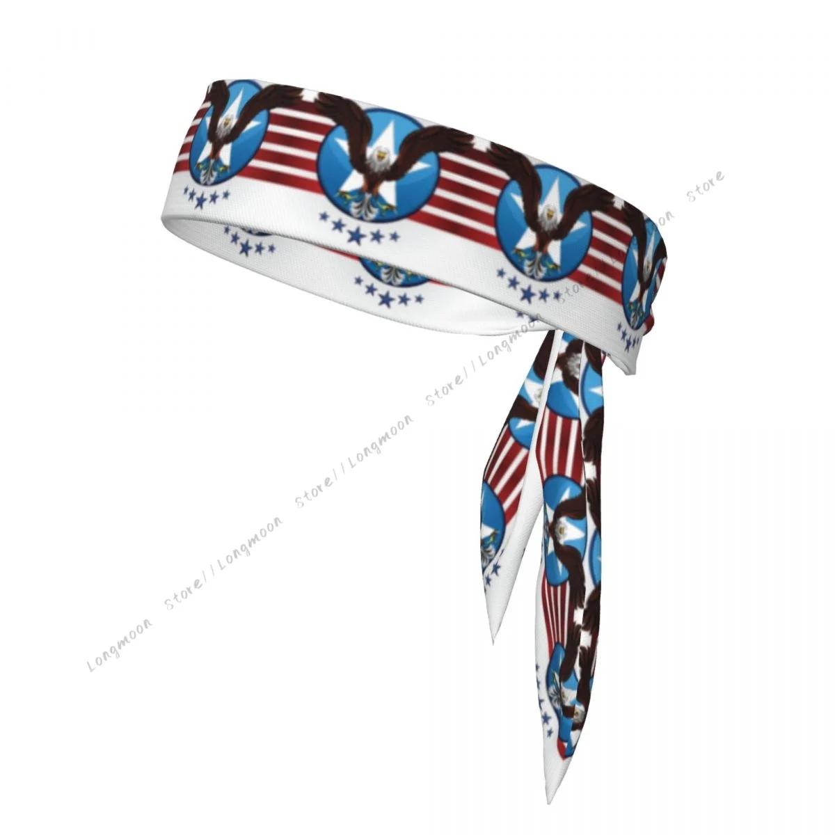 Sports Headband American Bald Eagle Running Fitness Sweatband Elastic Absorbent Sweat Head Band Hair Bandage