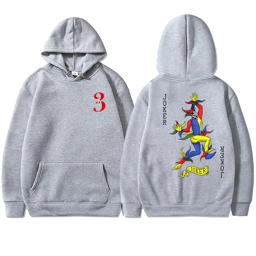 Harajuku dos desenhos animados alice em fronteira coringa dupla face impressão hoodie outono inverno das mulheres dos homens moletom de lã unisex pulôver
