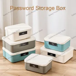 Four Digit Password Lock Safe Box Cash Jewelry Privacy Security Storage Box Household Car Passport Medicine Snack Organizer Case