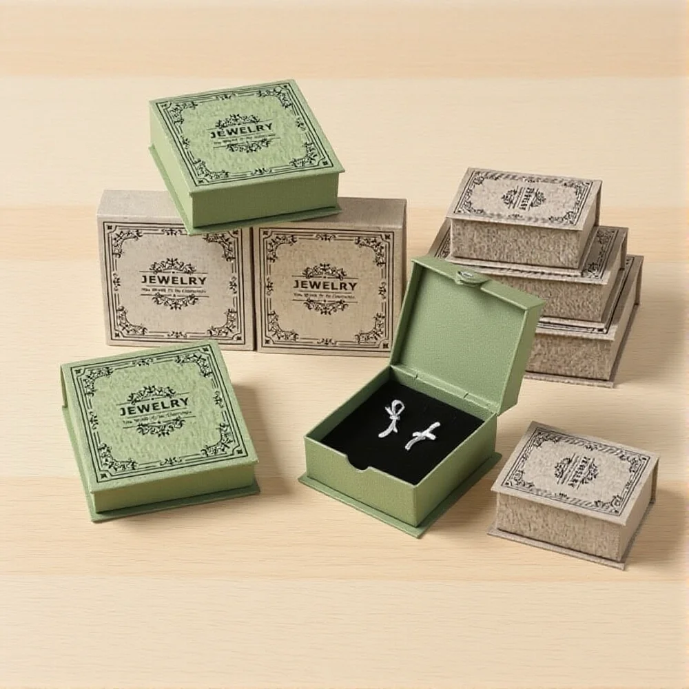 Flip-Top Jewelry Case Secure Magnetic Book-Style Jewelry Box Ring Earring Bracelet Box Elegant Jewelry Storage Box For Personal