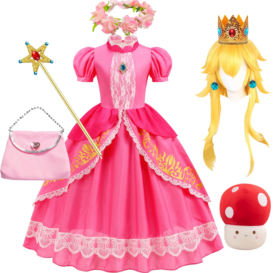 open lace back dress Amazon.com: AFAVOM Princess Peach Costume with Crown and Gloves for Adult  Women Halloween Birthday Party Pageant Long Maxi Dresses Carnival Fancy  Dress up Cosplay Outfit for Photo Shoot Pink S: Clothing, Shoes main image 0