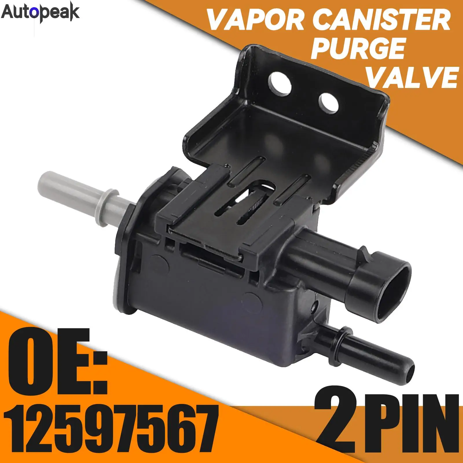 

Vapor Emission Canister Purge Valve For Buick LaCrosse Rainier Chevy Cadillac GMC Savana Pontiac Saturn Saturn Saab 12597567