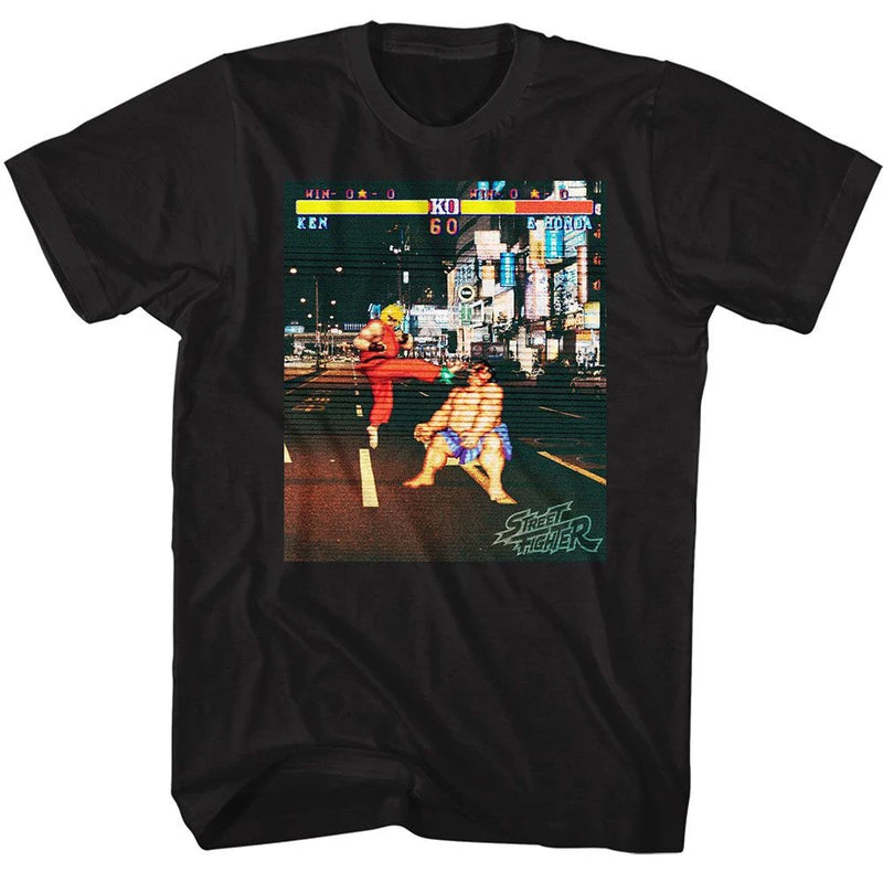 

Rockabilia Street Fighter Real Street Fighter T-Shirt 100% Cotton Graphic Tee Men Women Kids Summer Streetwear Top