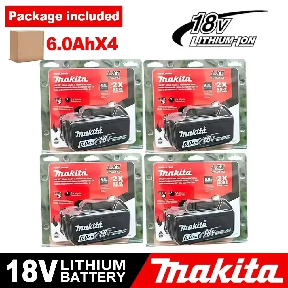 Batterie rechargeable Makita 18V 3/5/6.0Ah 100% originale, Makita BL1830 BL1830B BL1840 BL1840B BL1850 BL1850B, batterie pour outils électriques.