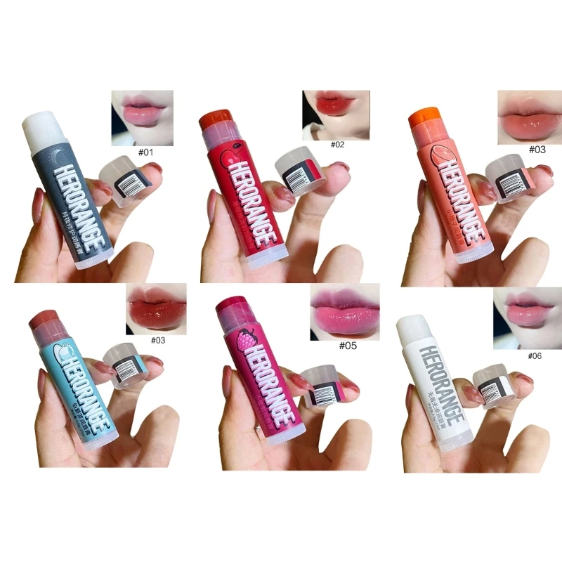 

Фруктовый бальзам для губ, увлажняющий водостойкий стойкий блеск для губ, Косметика для макияжа, помады для ухода за кожей губ для женщин и девушек