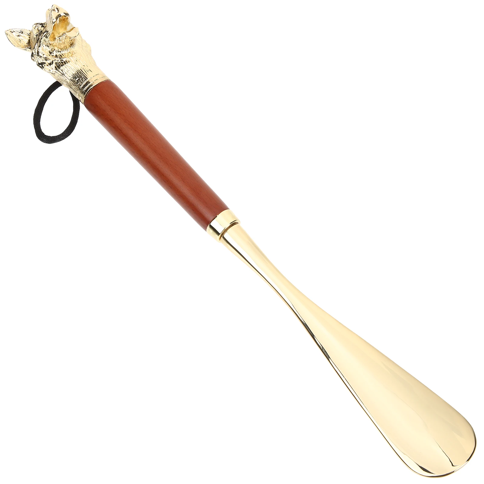 

Ergonomic 32Cm Shoe Horn for Seniors Metal Wood Handle Shoehorn Easy on Off Shoes Without Bending Over Shoe Horn