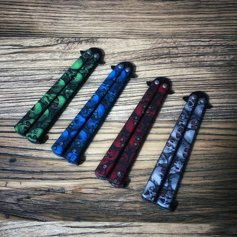 Nuevo Cuchillo de Entrenamiento de Mariposa Portátil de Bolsillo, Herramienta Plegable para Entrenamiento de Movimiento Manual al Aire Libre, Regalo de Navidad para Hombres