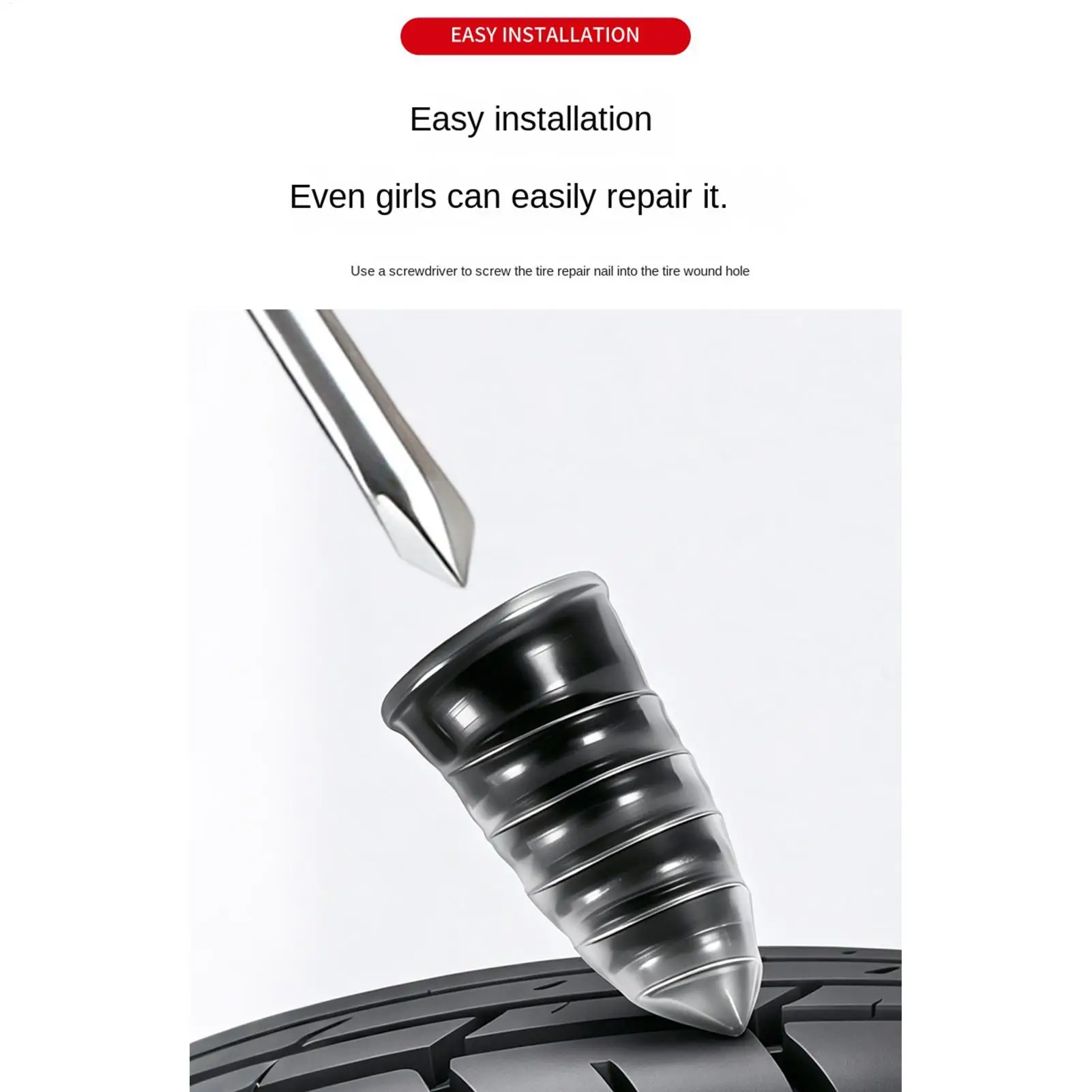 Tire Screw Plugs Heavy-duty Universal Multi-size Fast Travel Flat Tire Screw Plugs Tool For Vehicle Automotive Garage Highway