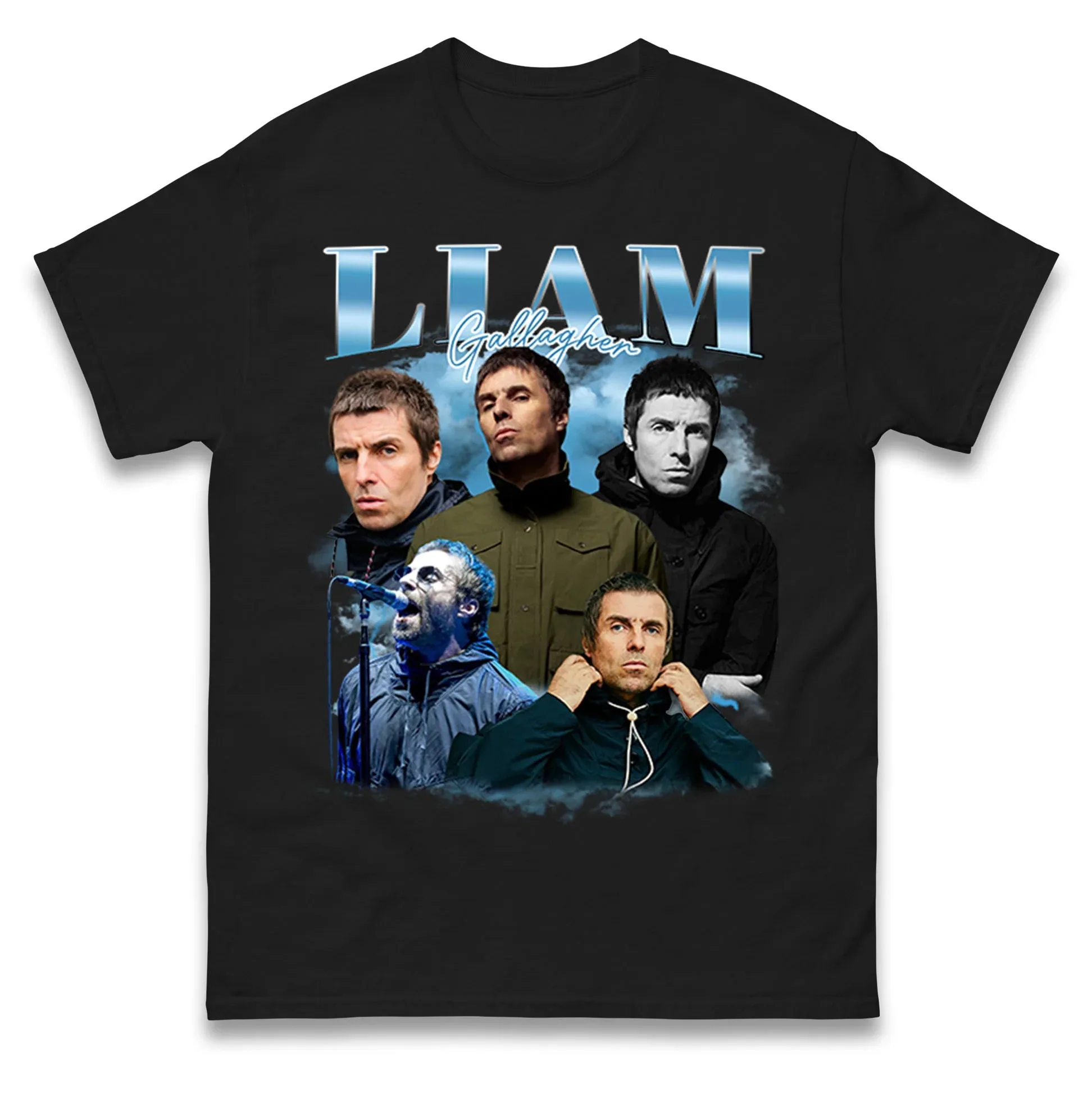 

Liam Gallagher T-Shirt Men Women Fashion Short Sleeve Cotton Tees Retro Hip Hop Y2k T-shirt Summer Tops Men's T-shirt Streetwear