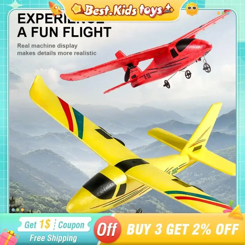 

QF002 RC Plane Foam Airplane Remote Control Fixed Wing EPP DIY Assembly Children Gyroscope Aircraft Model Toys Boys Outdoor Game