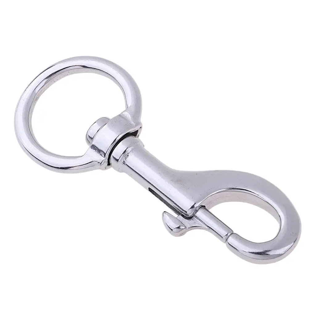 Heavy Duty Swivel Bolt Snap Hook 316 Stainless Steel Polish Surface Quick Disconnect Clip for Camera Strap Keychain