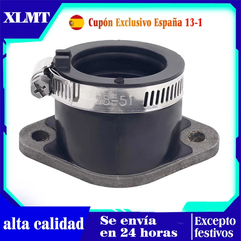 Colector de admisión de interfaz de carburador de motocicleta para Suzuki LTF250 2x4 LT-F250 Ozark 250 KingQuad LTF 250 13881-05G00 13110-05G01