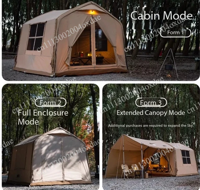 Automatic inflatable tent outdoor camping overnight rainstorm protection and sun protection one-click camping 2025 new model