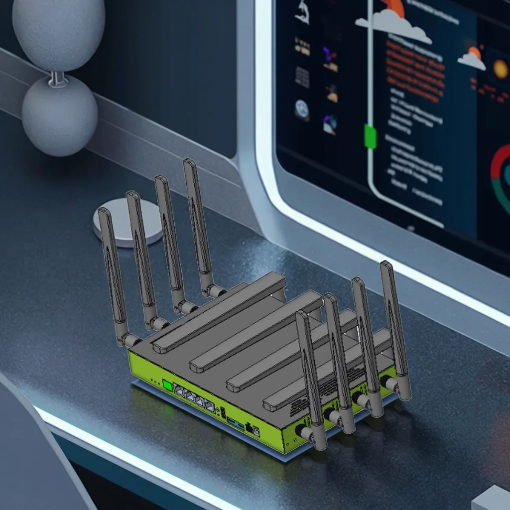 MT7988AV رباعي النواة 2.5G WAN 2.5G LAN جديد X75 4G 5G موزع إنترنت واي فاي SA NSA قفل VPN ثنائي بطاقة SIM شبكة 5G مودم CPE مع فتحة Sim