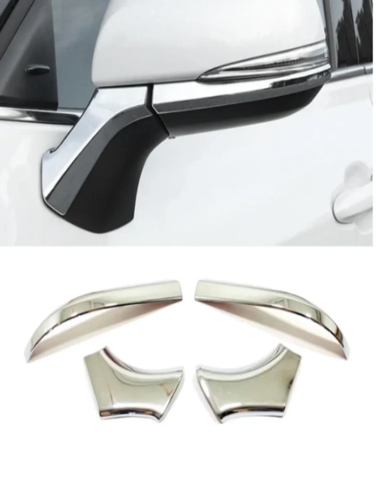 Car Rearview Side Mirror Decoration Cover Cap Trim Exterior Accessories For Toyota Highlander Kluger 2021-2024