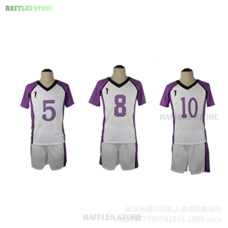 جديد 2025 أزياء أنيمي كوميك Haikyuu Shiratorizawa ملابس رياضية للمدرسة أزياء فريق الكرة الطائرة Tendou Satori ★ ★ ★   جيه.