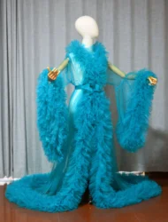 Bata de tul de boda para novia, capa mullida, fotografía de maternidad, disfraz de fiesta de cumpleaños, vestido de baile, color personalizado