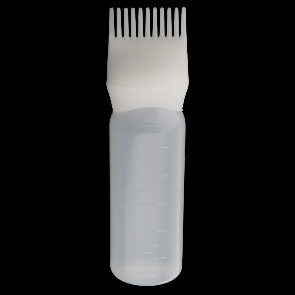 

Plastic 120ML Hair Coloring Dyeing Bottle with Scalp Treatment Comb for