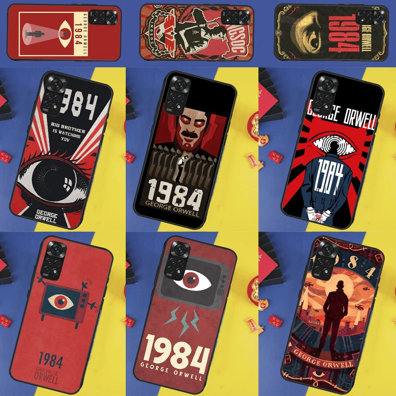 1984 George Orwell Book Novel Case For Xiaomi Redmi Note 12 11 7 8 9 10 Pro 8T 9S 10S 11S Redmi 9 10 9A 9C 12C 10A 10C Cover