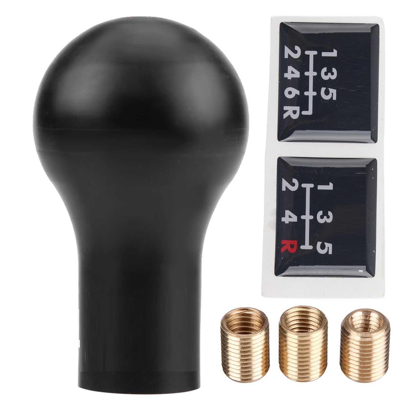 5-versnellingspookknop handmatige schakelpook vervanging voor Mitsubishi Lancer V3 EVO auto-interieuraccessoires zwart/wit