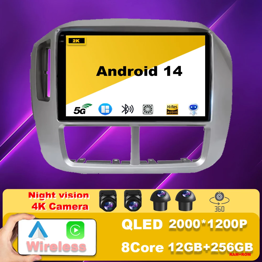 Android 14 Multimedia Navigation GPS WIFI Auto Radio Player Für Honda Pilot 2006-2008 Carplay 4G autoradio Touchscreen dvd
