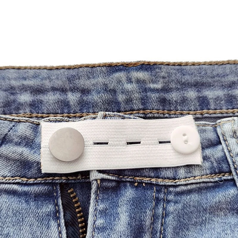 5 Stück Hosenverlängerungsgürtel Unisex Taillenband für enge Hosen, Jeans, Röcke, Umstandskleidung, Knöpfe, Haken, Bekleidungs-DIY-Nähzubehör – Detail 6