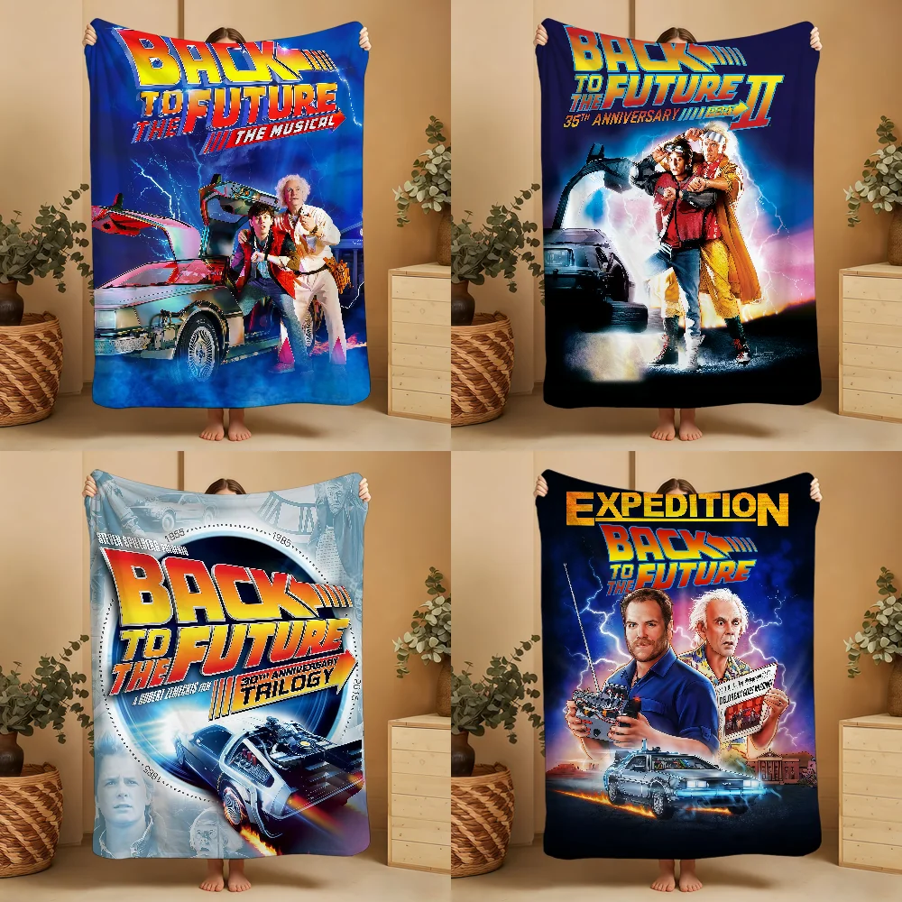 92Film B-Back To The F-Future Classic Blanket Throw Super Cosy Plush Living Room Sofa Couch Childish Birthday Gifts