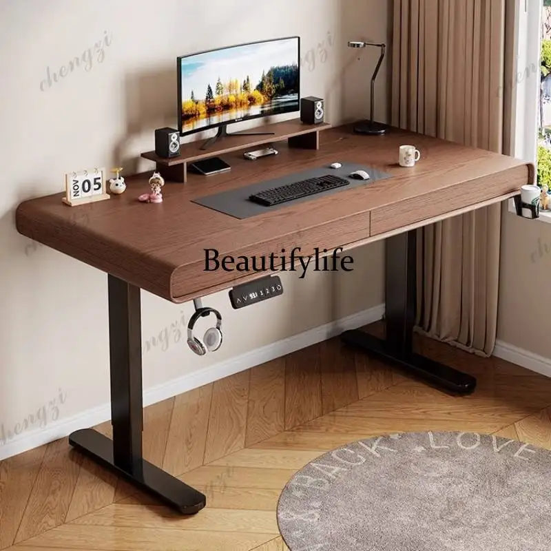 

Luxury Shelves Computer Desks Rectangular Modern Bedroom Study Gaming Desk Drawers Reading Mesa Para Notebook Office Furniture