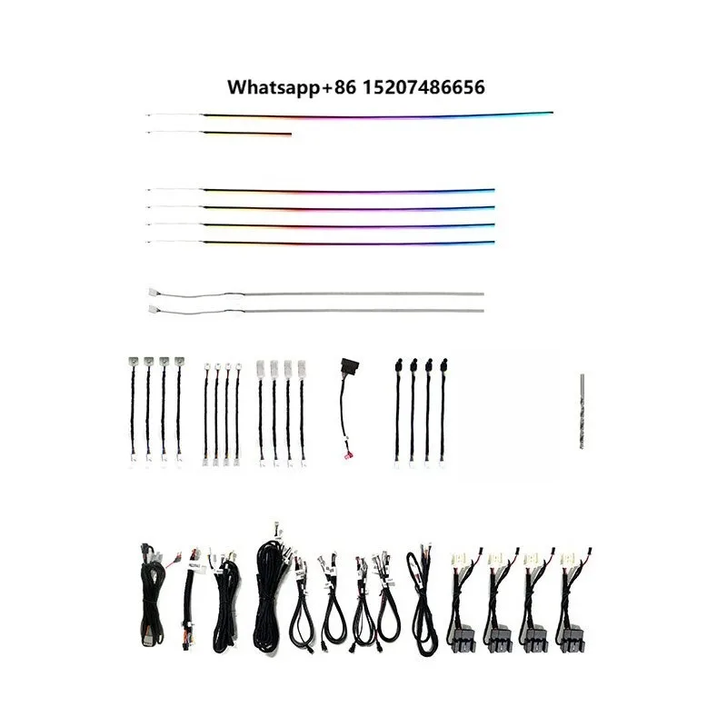 Car Atmosphere Lighting System Soft Light Strip Led Auto Interior 12V 30 Colors Ambient Light
