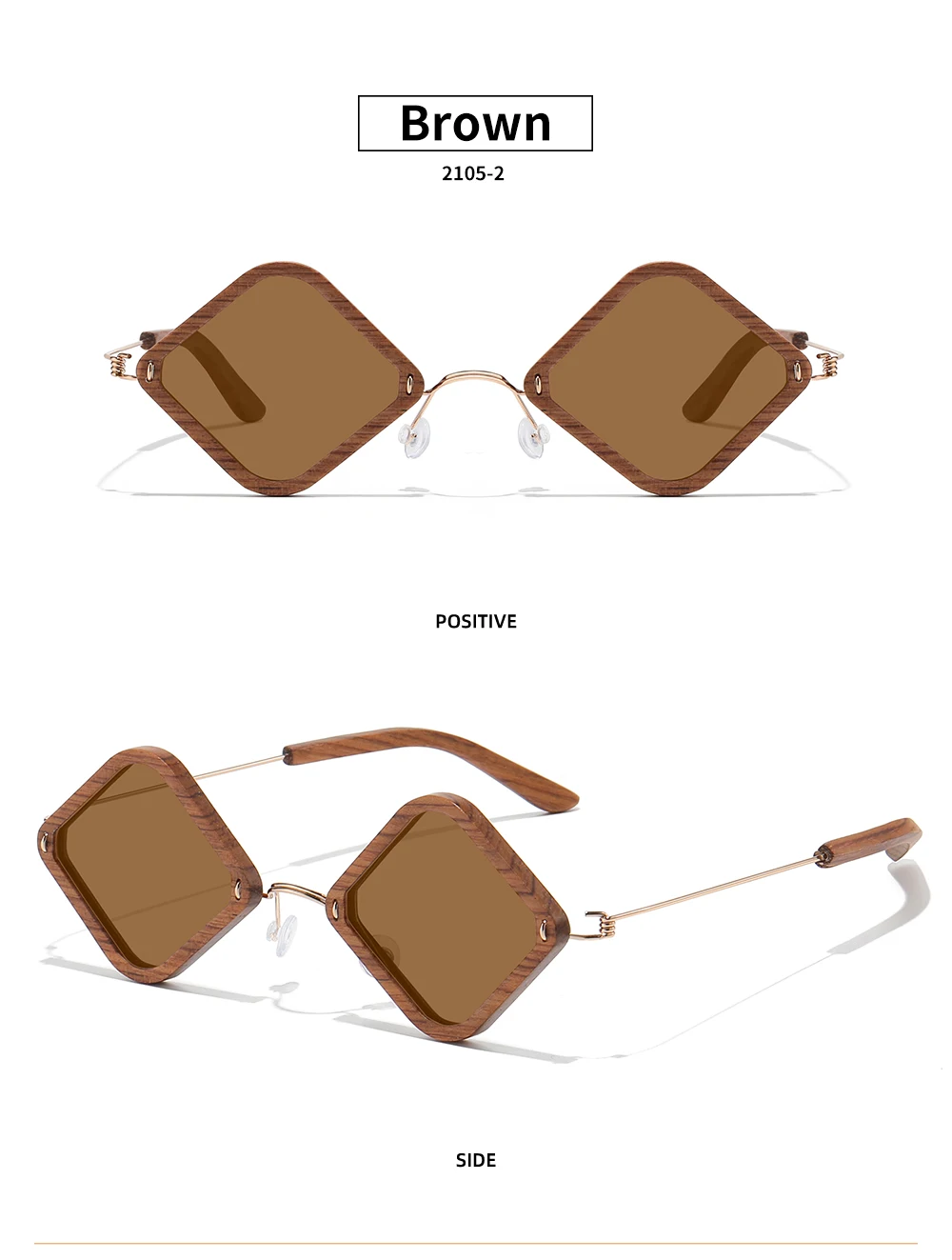 GM Holz-Sonnenbrille für Erwachsene, handgefertigt aus brasilianischem Palisanderholz, polarisierte Gläser mit Spiegelbeschichtung, Brillen mit Geschenkbox 2105 – Detail 10