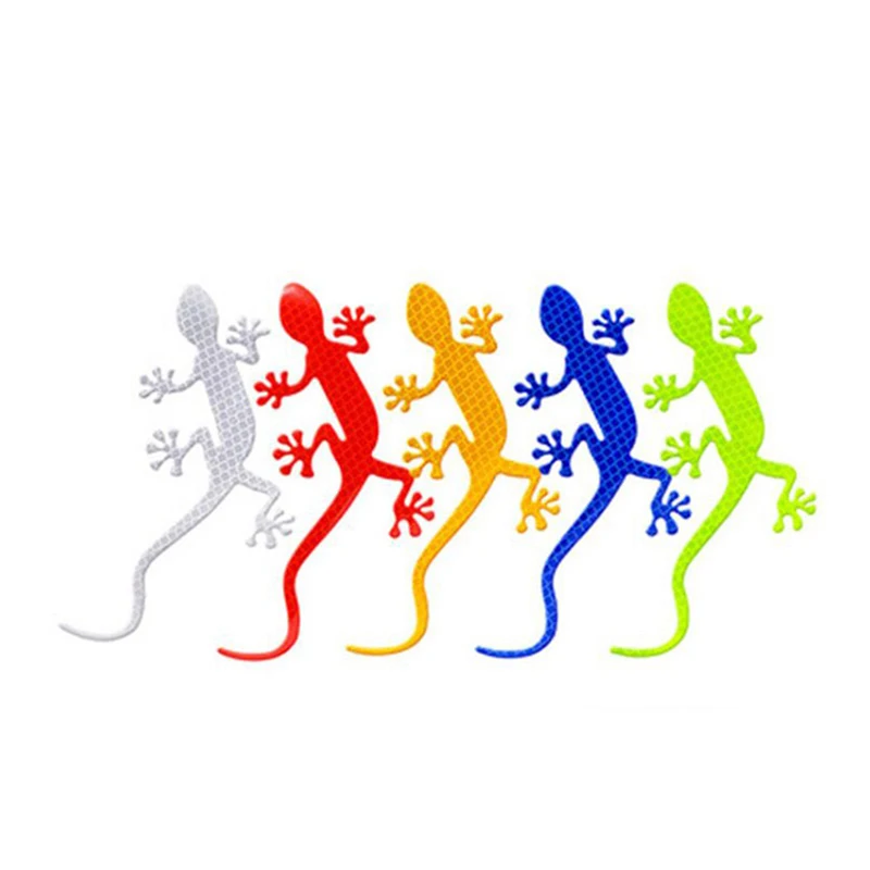 Reflective Sticker Safety Warning Mark Reflective Tape Auto Exterior Accessories Gecko Reflective Strip Light Reflector