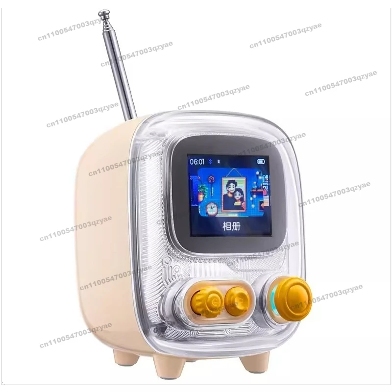 FOR Small TV Second Generation Wireless Bluetooth Audio Album Lyrics Retro Radio Desktop Ornament