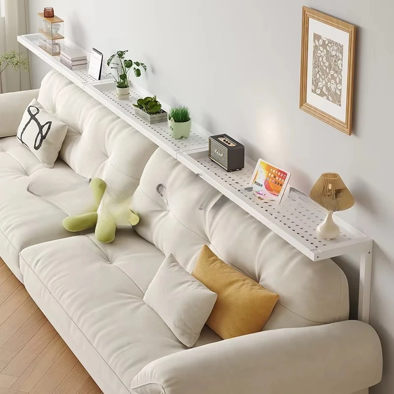 Multifunctional Narrow Gap Side Table, Stable Weight Bearing Space Saving Organizer for Sofa Back Living Bedroom